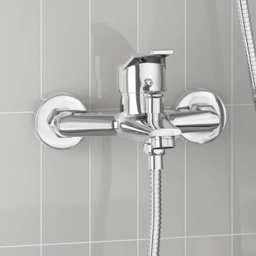 vidaXL Μίξερ ντους Με επίστρωση χρωμίου G 1 / 2 ίντσες