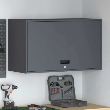 vidaXL Ντουλάπι τοίχου για γκαράζ Ανθρακί 90x40x53 εκ 1 τεμ.