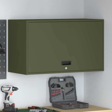 vidaXL Ντουλάπι τοίχου για γκαράζ Λαδί 90x40x53 εκ 1 τεμ.