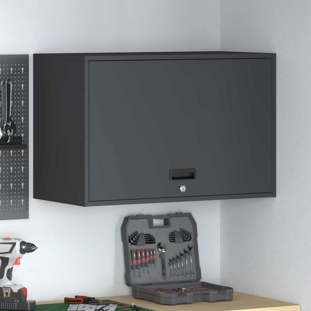 vidaXL Ντουλάπι τοίχου για γκαράζ Ανθρακί 80x40x53 εκ 1 τεμ.