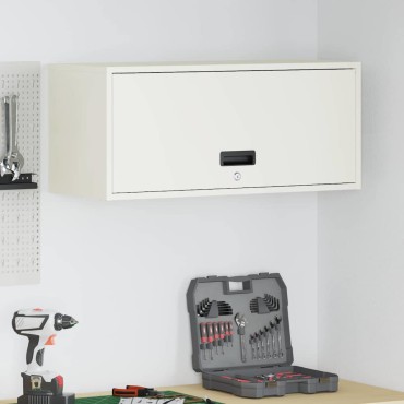 vidaXL Ντουλάπι τοίχου για γκαράζ Λευκό 80x33x35 εκ 1 τεμ.