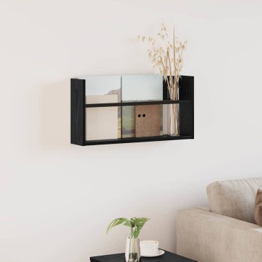 vidaXL Ράφι Περιοδικών Μαύρη Οξυά 60x12x30cm Επεξεργασμένο Ξύλο 1 τεμ.