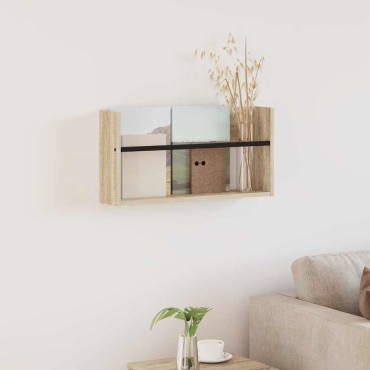 vidaXL Ράφι Περιοδικών Δρύς Sonoma 60x12x30cm Επεξεργασμένο Ξύλο 1 τεμ.