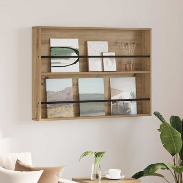 vidaXL Ράφι Περιοδικών Artisan Oak 100x12x70cm Επεξεργασμένο Ξύλο 1 τεμ.