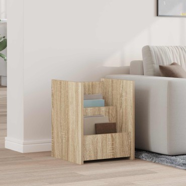 vidaXL Ράφι Περιοδικών Δρύς Sonoma 35x35x45cm Επεξεργασμένο Ξύλο 1 τεμ.