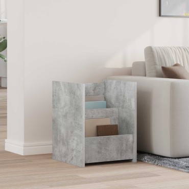 vidaXL Ράφι Περιοδικών Γκρι Μπετόν 35x35x45cm Επεξεργασμένο Ξύλο 1 τεμ.