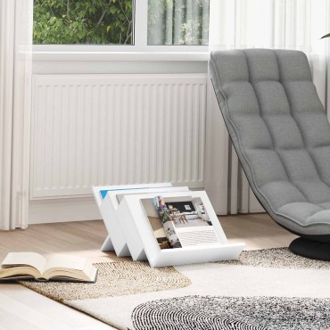 vidaXL Ράφι Περιοδικών Λευκό 53x40x28,5cm Επεξεργασμένο ξύλο 1 τεμ.