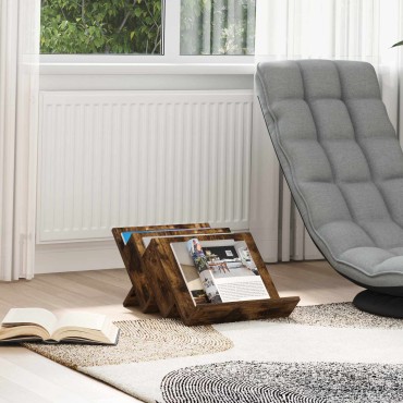 vidaXL Ράφι Περιοδικών με ράφι Καπνιστό Δρύς 53x40x28,5 εκ 1 τεμ.
