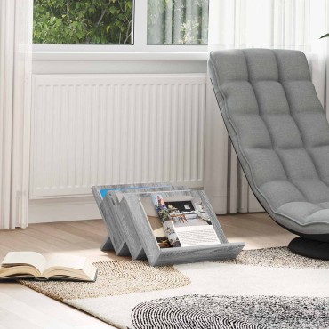 vidaXL Ράφι Περιοδικών με ράφι Γκρίζο Σονομα 53x40x28,5 εκ 1 τεμ.