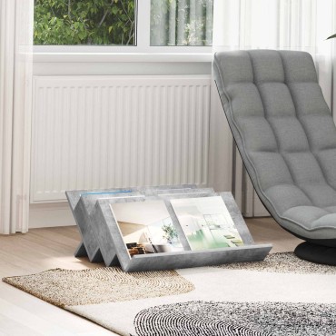 vidaXL Ράφι Περιοδικών με ράφι Γκρι Μπετόν 65x53x28,5 εκ 1 τεμ.