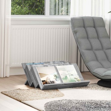 vidaXL Ράφι Περιοδικών με ράφι Γκρίζο Σονομα 65x53x28,5 εκ 1 τεμ.