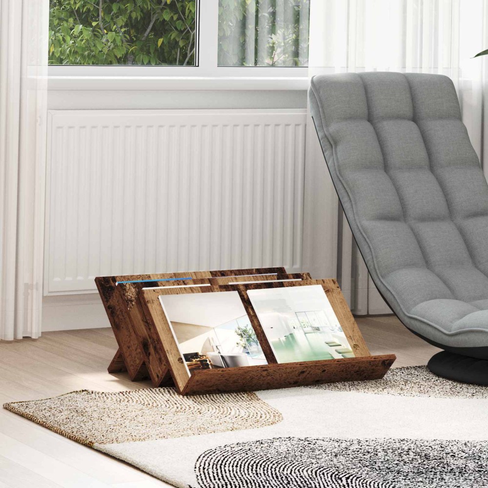 vidaXL Ράφι Περιοδικών Παλιό ξύλο 65x53x28,5cm Επεξεργασμένο Ξύλο 1 τεμ.