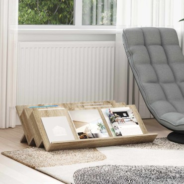vidaXL Ράφι Περιοδικών με ράφι Δρύς Sonoma 90x53x28,5 εκ 1 τεμ.