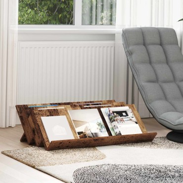 vidaXL Ράφι Περιοδικών Παλιό ξύλο 90x53x28,5cm Επεξεργασμένο Ξύλο 1 τεμ.