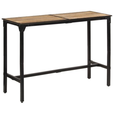 vidaXL Τραπέζι Μπαρ 150x55x107cm από Ακατέργαστο Μασίφ Ξύλο Μάνγκο