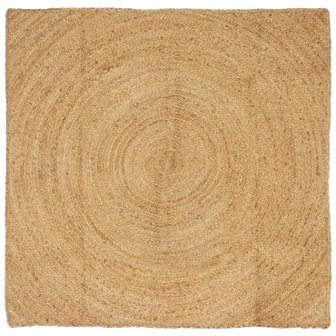 vidaXL Χαλιά χώρου Φυσικό 120x120cm Γιούτα
