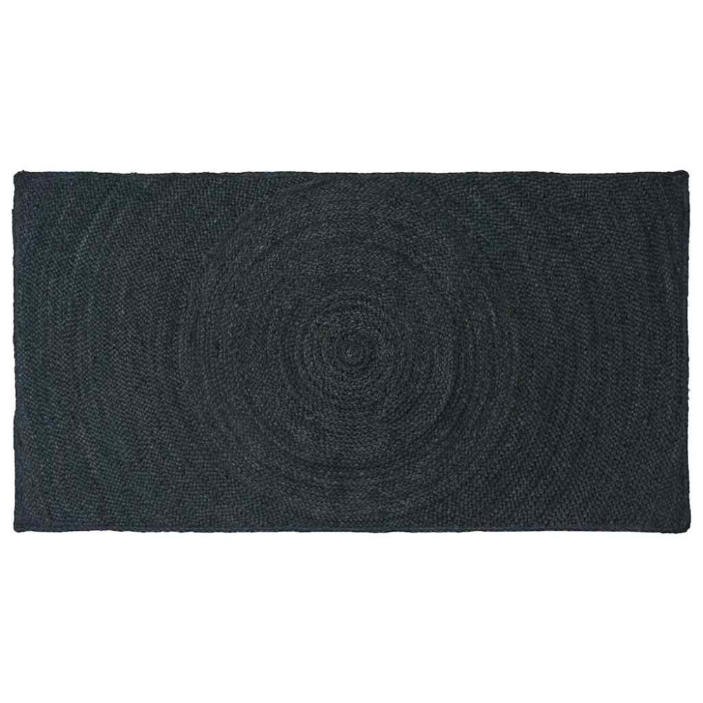 vidaXL Χαλιά χώρου Σκούρο Γκρι 100x200cm Γιούτα