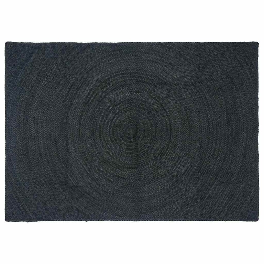 vidaXL Χαλιά χώρου Σκούρο Γκρι 120x170cm Γιούτα
