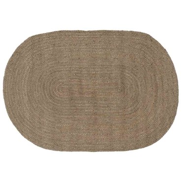 vidaXL Χαλιά χώρου Γκρι 122x183cm Γιούτα