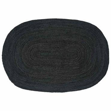 vidaXL Χαλιά χώρου Σκούρο Γκρι 122x183cm Γιούτα