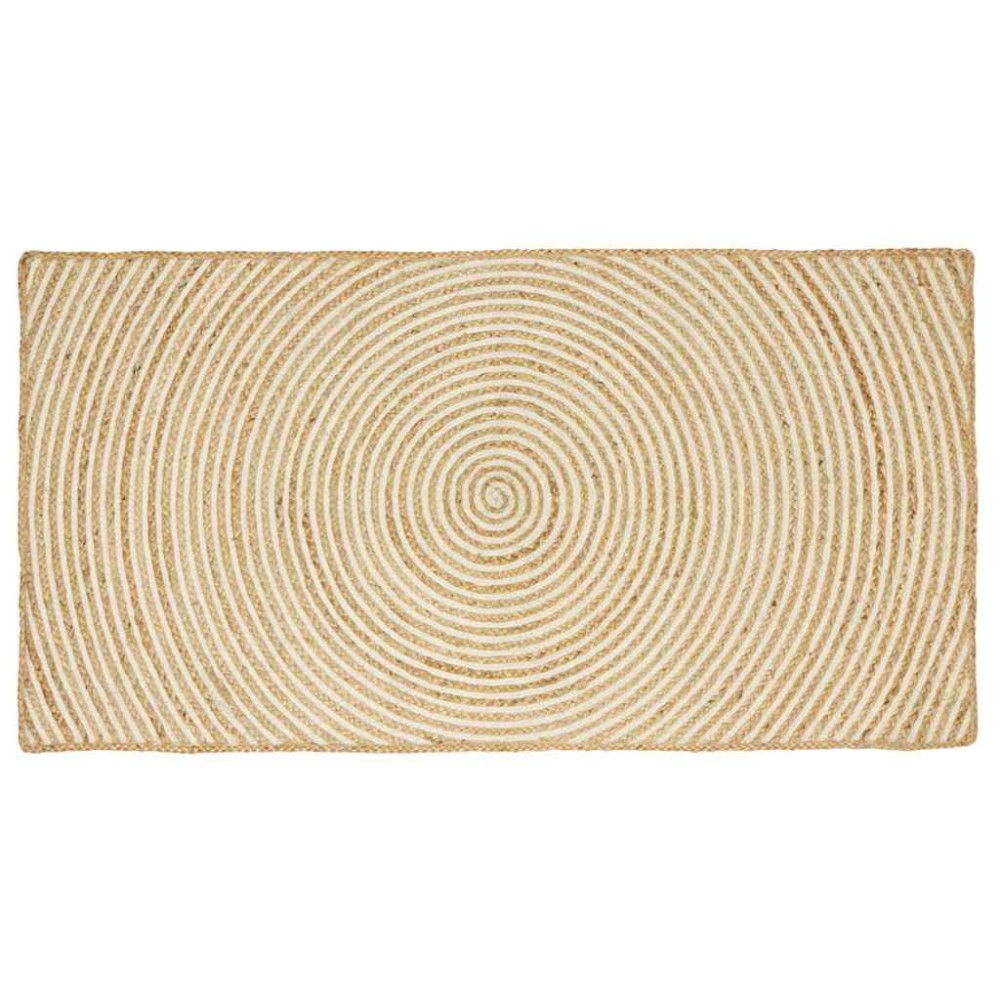 vidaXL Χαλιά χώρου Λευκό 100x200cm Γιούτα