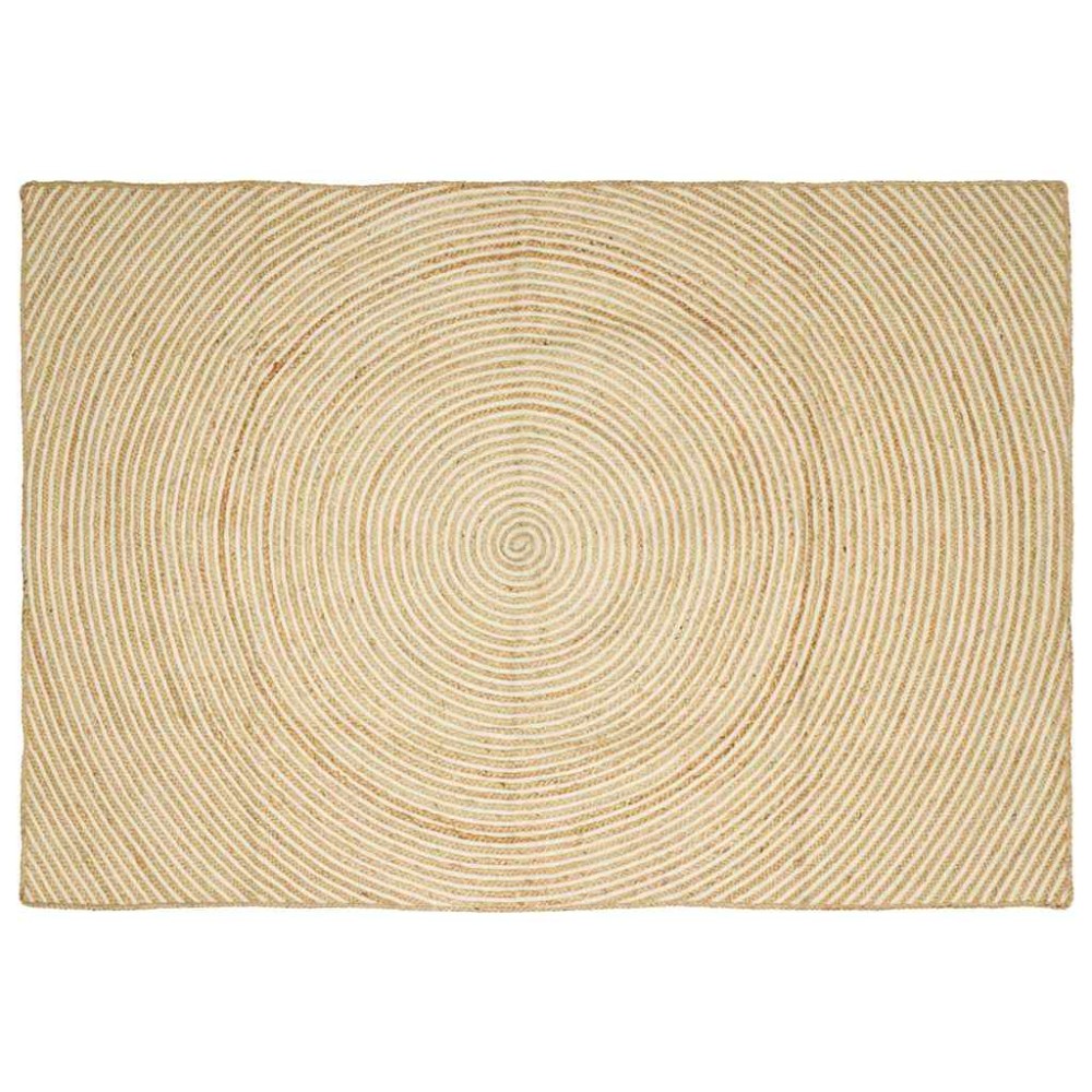 vidaXL Χαλί Περιοχής Λευκό 240x340cm Γιούτα