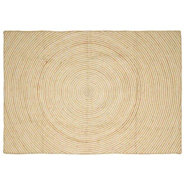 vidaXL Χαλί Περιοχής Λευκό 240x340cm Γιούτα
