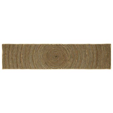 vidaXL Χαλιά χώρου Μαύρο 60x250cm Γιούτα