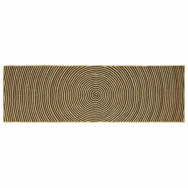 vidaXL Χαλί Περιοχής Μαύρο 80x250cm Γιούτα