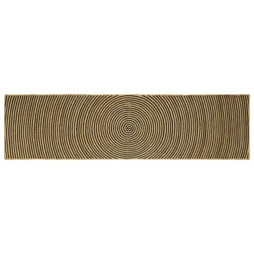 vidaXL Χαλιά χώρου Μαύρο 80x300cm Γιούτα