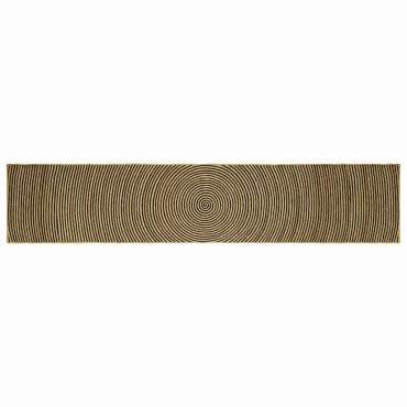 vidaXL Χαλιά χώρου Μαύρο 80x400cm Γιούτα