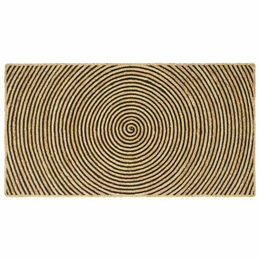 vidaXL Χαλιά χώρου Μαύρο 100x200cm Γιούτα