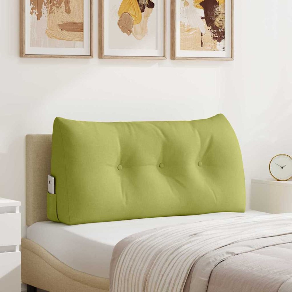 vidaXL Μαξιλάρι Πλάτης Ανοιχτό Πράσινο 100 x 24 x 50 εκ ύφασμα