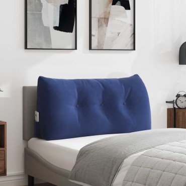 vidaXL Μαξιλάρι Πλάτης Μπλε Αστυνομίας 100 x 24 x 50 εκ Βελούδο