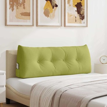 vidaXL Μαξιλάρι Πλάτης Ανοιχτό Πράσινο 120 x 24 x 50 εκ ύφασμα