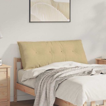 vidaXL Μαξιλάρι Πλάτης Γκρι Πράσινο 120 x 50 cm Υφασμάτινο Κορντουρά