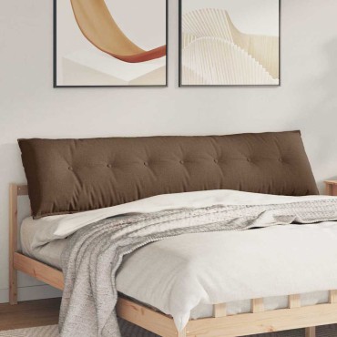 vidaXL Μαξιλάρι Πλάτης Καφέ 200 x 19 x 50 εκ ύφασμα