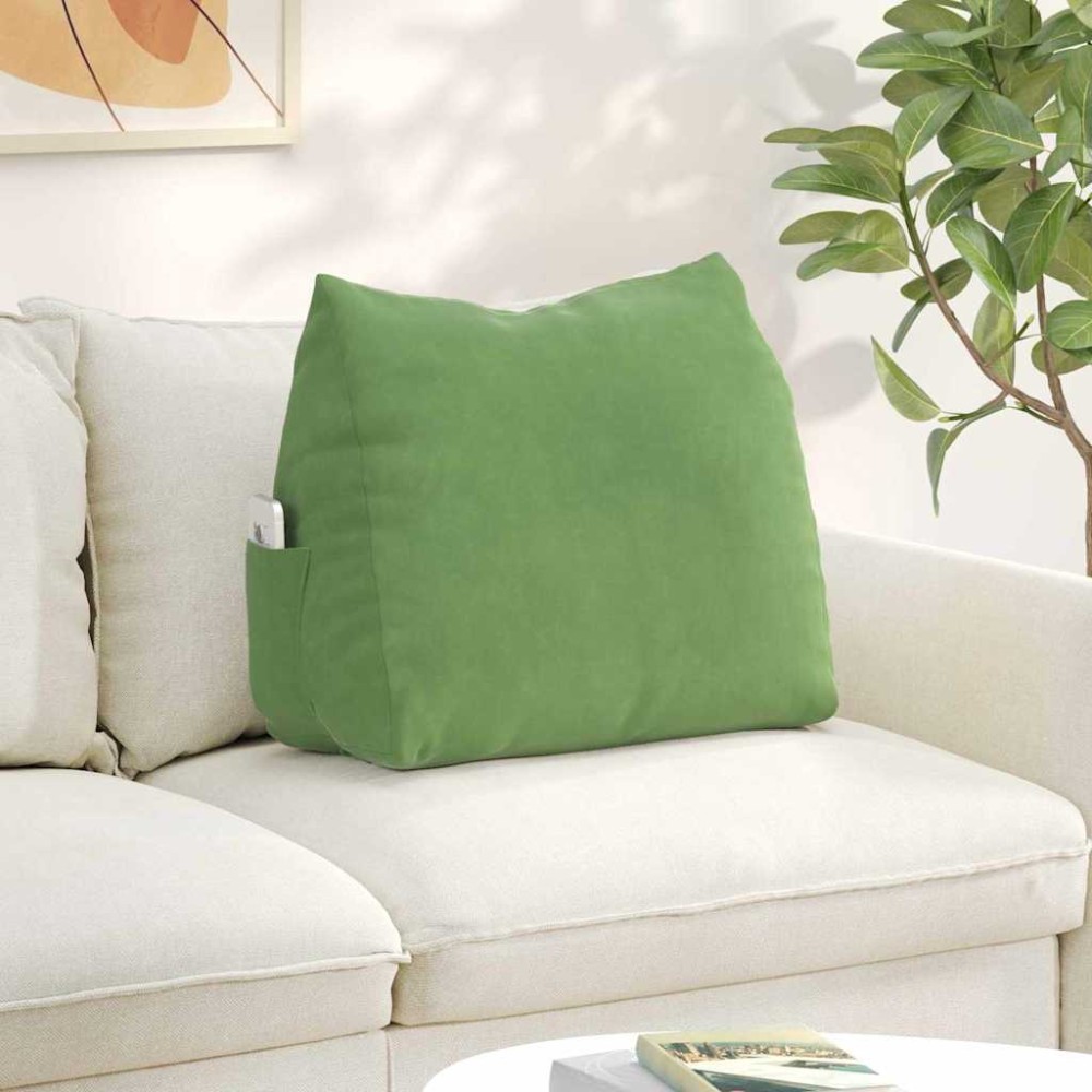 vidaXL Μαξιλάρι Πλάτης Ανοιχτό Πράσινο 60 x 20 x 50 εκ.