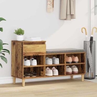 vidaXL Ντουλάπα Παπουτσιών 102x36x60cm Επεξεργασμένο Ξύλο