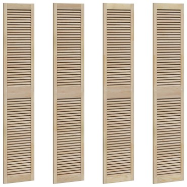 vidaXL Πόρτα Ντουλάπας με πόρτα 4 τμχ. Φυσικό 201 x 2,1 x 39,5 cm
