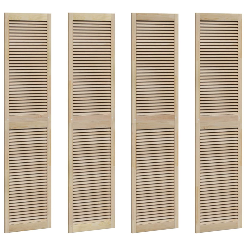 vidaXL Πόρτα Ντουλάπας με πόρτα 4 τμχ. Φυσικό 201 x 2,1 x 49,5 cm