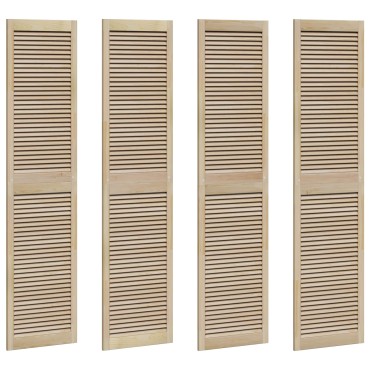 vidaXL Πόρτα Ντουλάπας με πόρτα 4 τμχ. Φυσικό 201 x 2,1 x 49,5 cm
