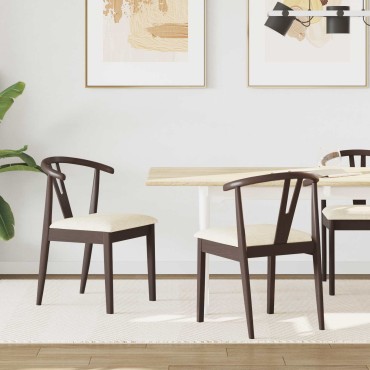 vidaXL Καρέκλα τραπεζαρίας 2 τεμ. Στερεό Ξύλο Ραβέντι 50,5x61x80,5cm