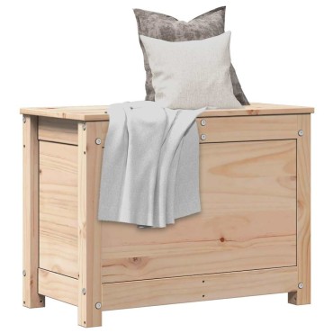 vidaXL Κουτί Αποθήκευσης 60x32x45,5cm από Μασίφ Ξύλο Πεύκου 1 τεμ.