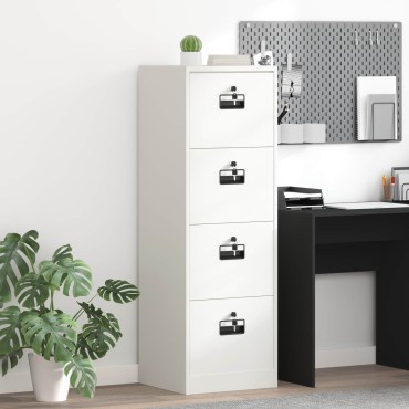 vidaXL Ντουλάπα Αρχείων με συρτάρι Ανθρακί 45,5x42x106,5 εκ 1 τεμ.