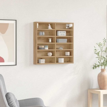 vidaXL Βιτρίνα Επιτοίχιο Artisan Oak 60x8,5x58 εκ