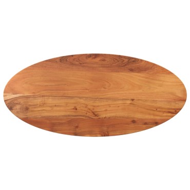 vidaXL Επιφάνεια Τραπεζιού Οβάλ 120x50x2,5cm Μασίφ Ξύλο Ακακίας 1 τεμ.