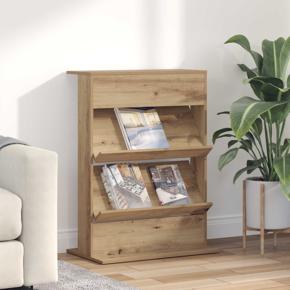 vidaXL Ράφι Περιοδικών Artisan Oak 70x41x96cm Επεξεργασμένο Ξύλο