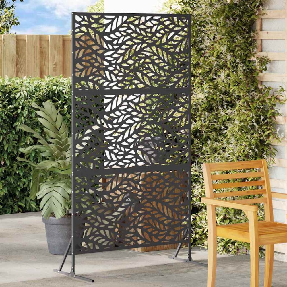 vidaXL Οθόνη Ιδιωτικότητας 100x50x180cm Ατσάλι Μαύρο