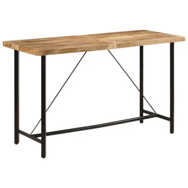 vidaXL Τραπέζι Μπαρ 180x70x107cm από Μασίφ Ξύλο Μάνγκο & Σίδηρο 1 τεμ.